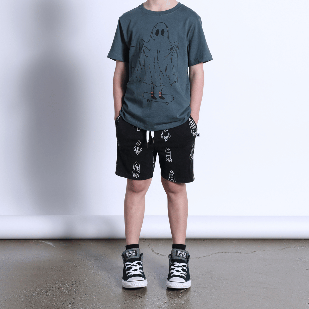 ROCKETS SHORT - BLACK WASH