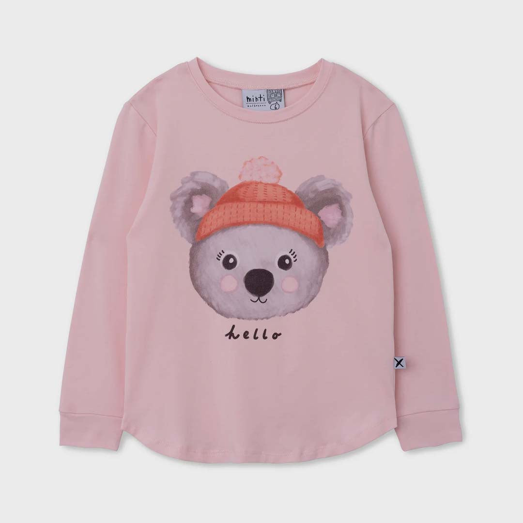 Warm Koala Tee | Pink