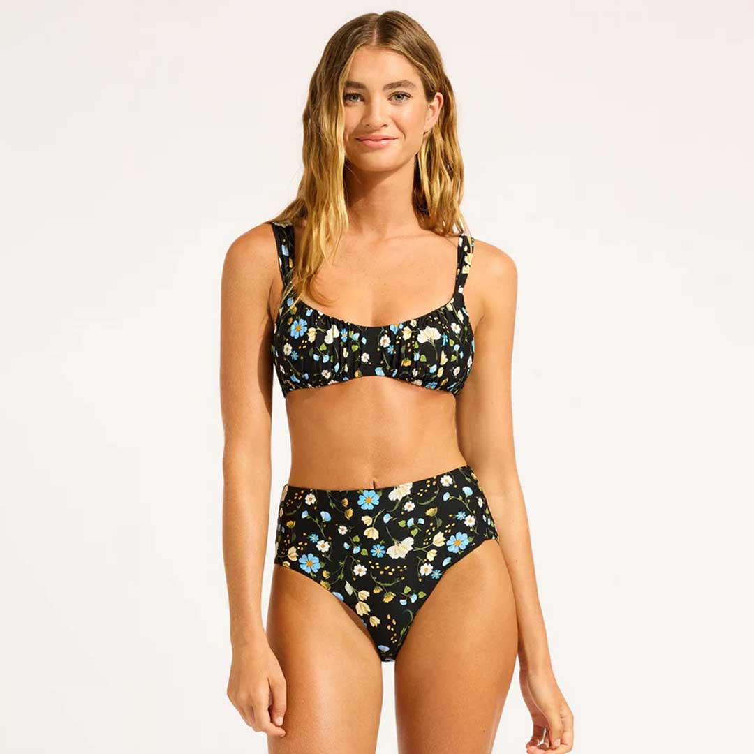 Modern Romance Bralette Bikini Top | Black