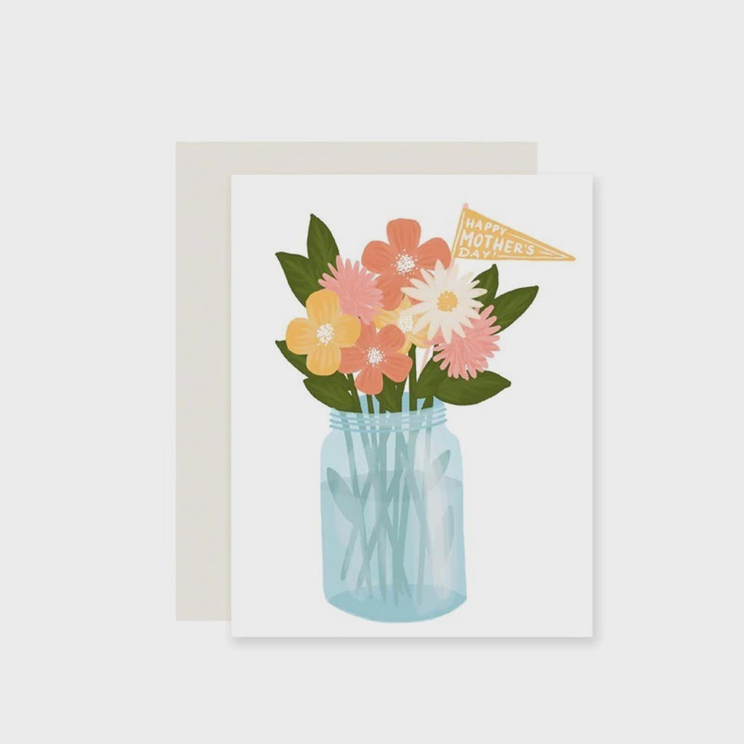 Mothers Day Card | Flower Jar
