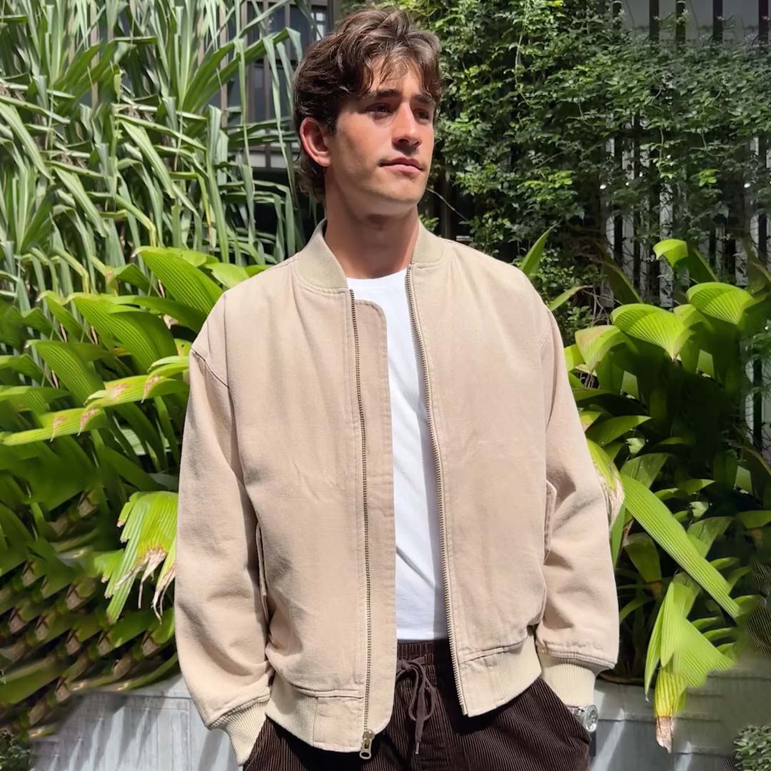 Bourke Bomber Jacket | Stone
