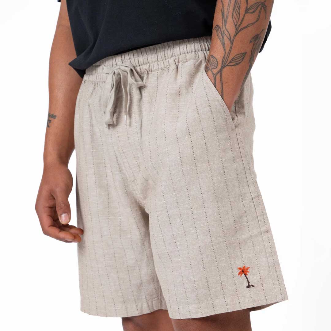 Burbank Aloha Short | Sand Stripe