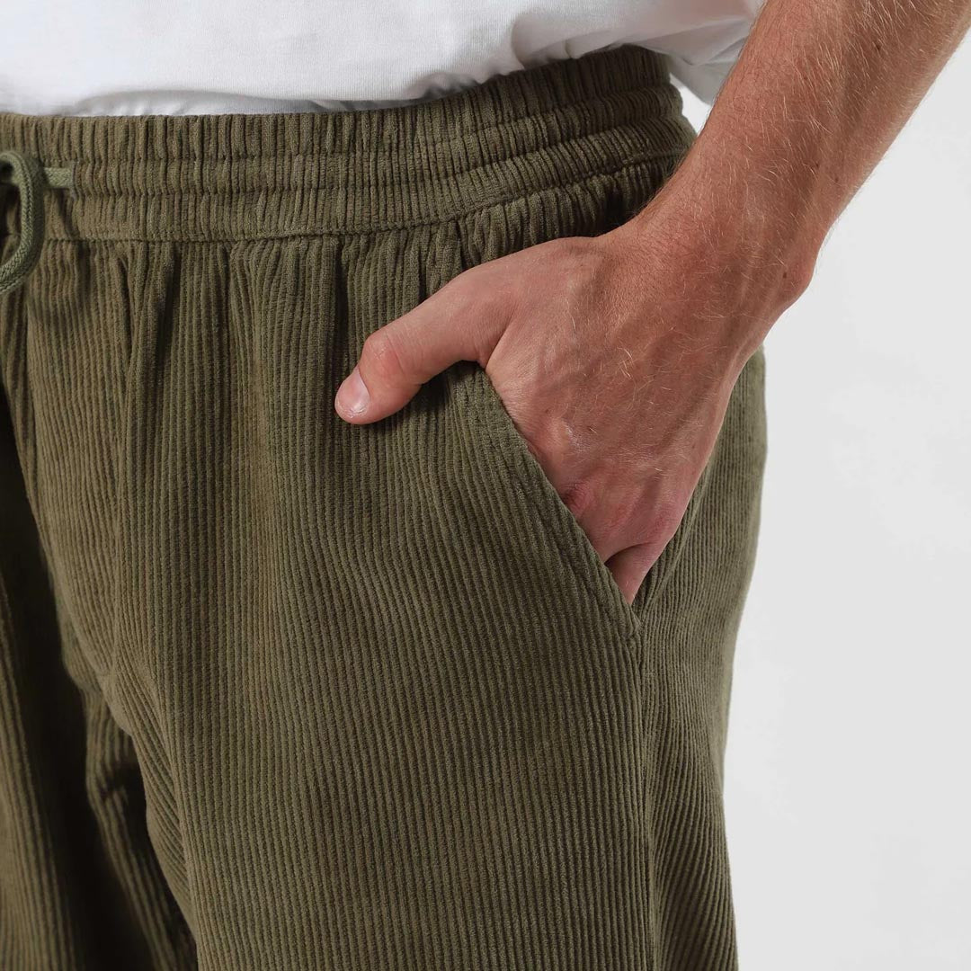 Burbank Elastic Cord Pant | Army