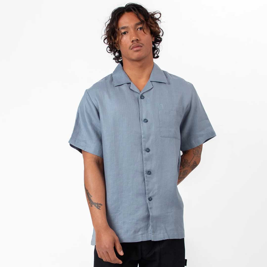 Cuban Shirt | Shore Slate Blue