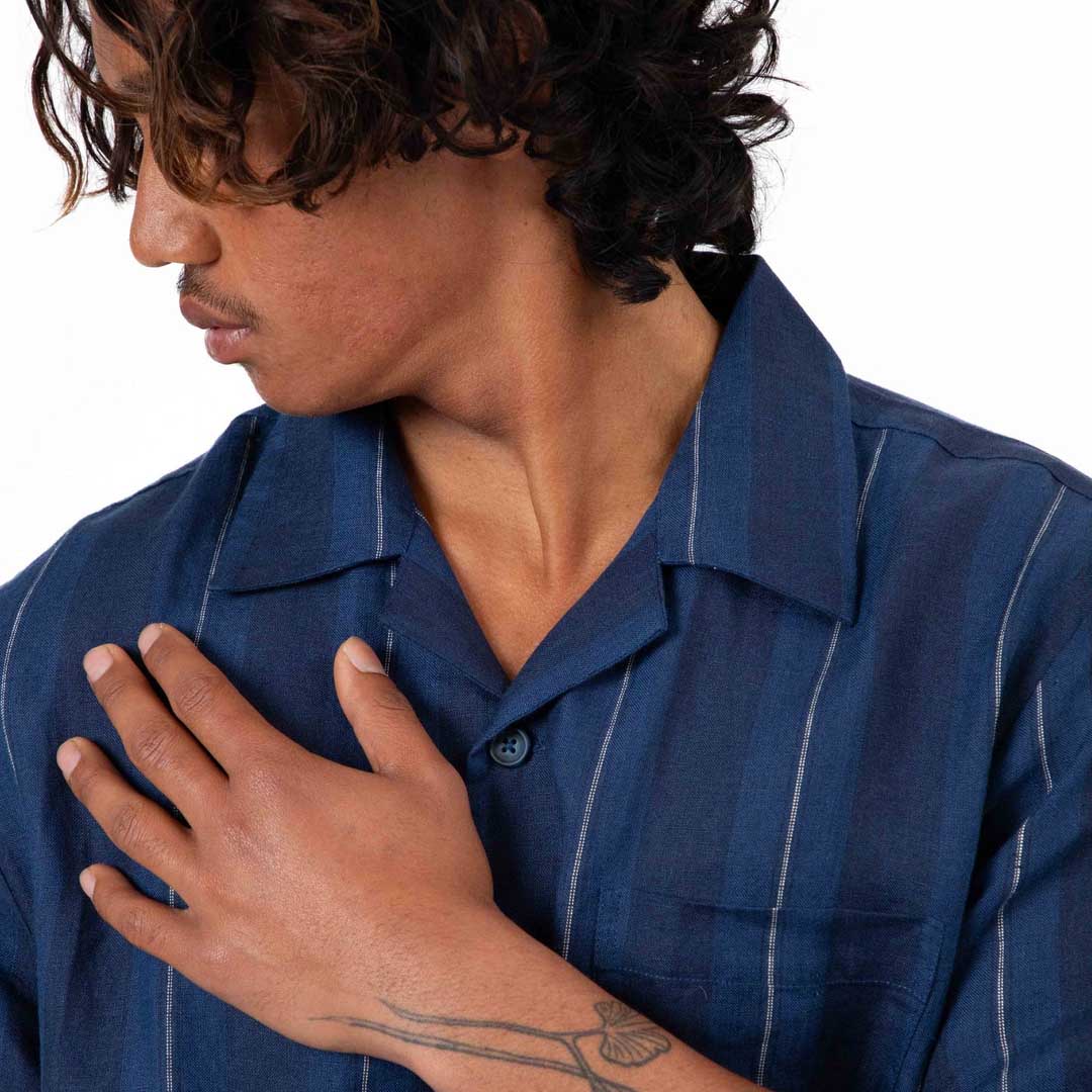 Cuban Shirt | Streamline Navy