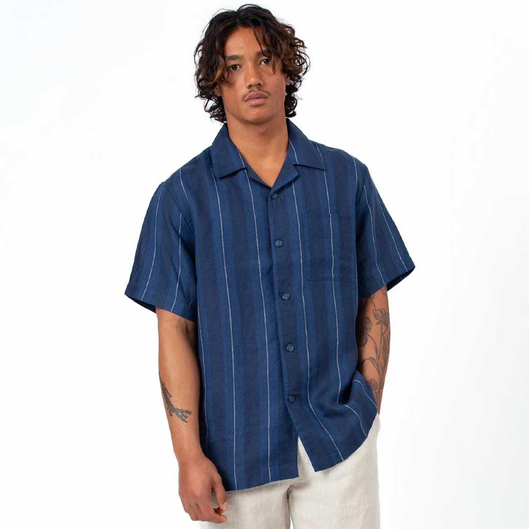 Cuban Shirt | Streamline Navy