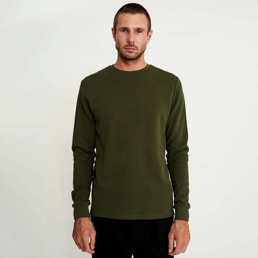 SMITH LONG SLEEVE WAFFLE | FATIGUE