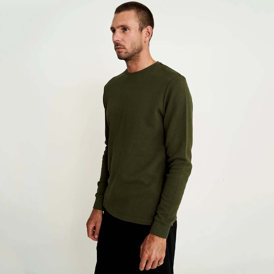 SMITH LONG SLEEVE WAFFLE | FATIGUE