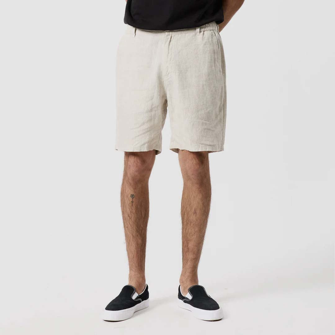 TANNER LINEN SHORTS 3.0 | NATURAL