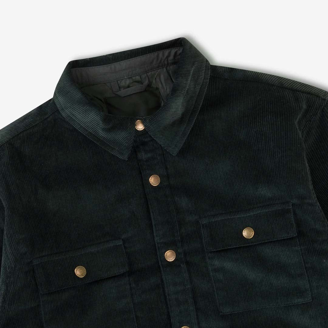 Quilted Cord Jacket | Pine