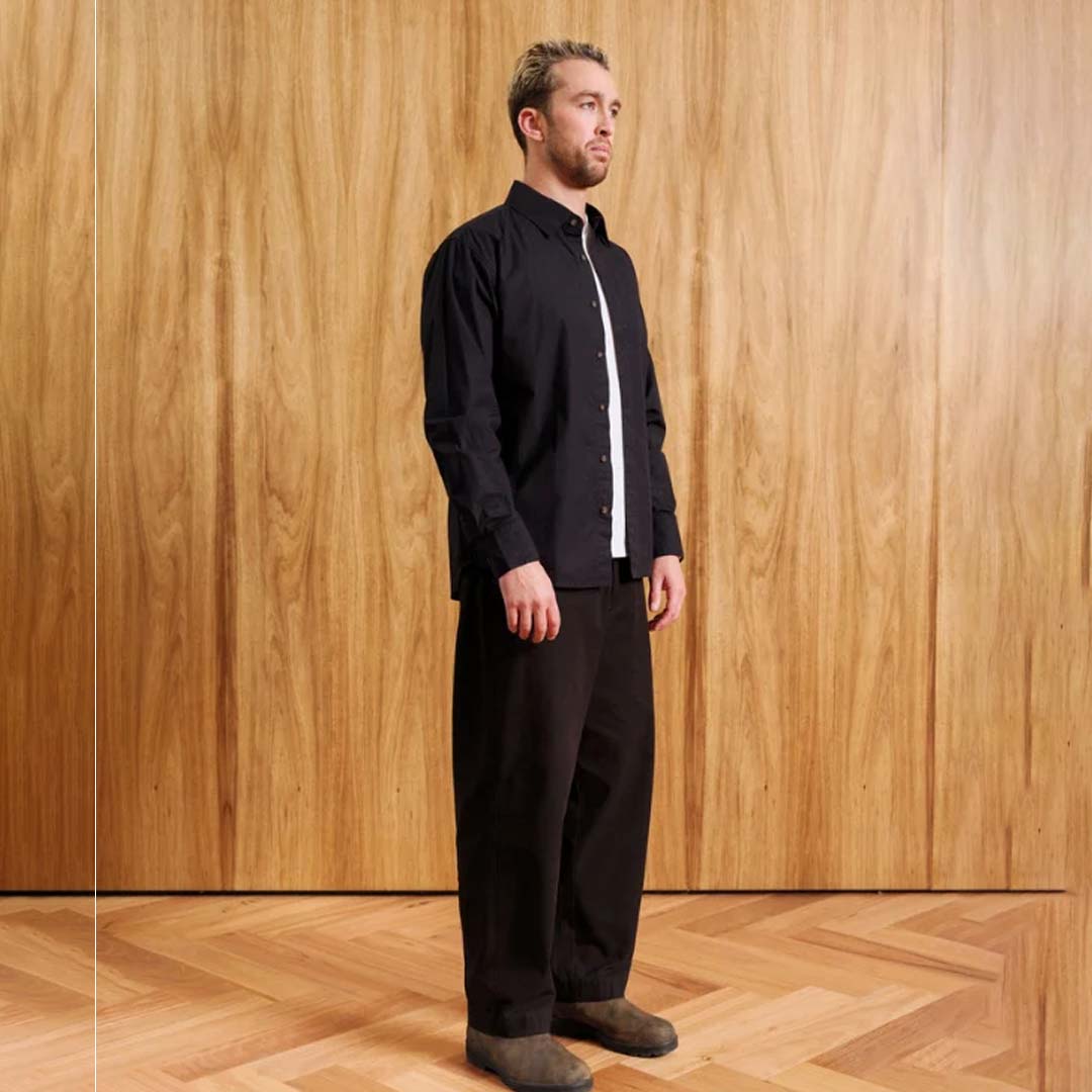 Russel LS Shirt | Black