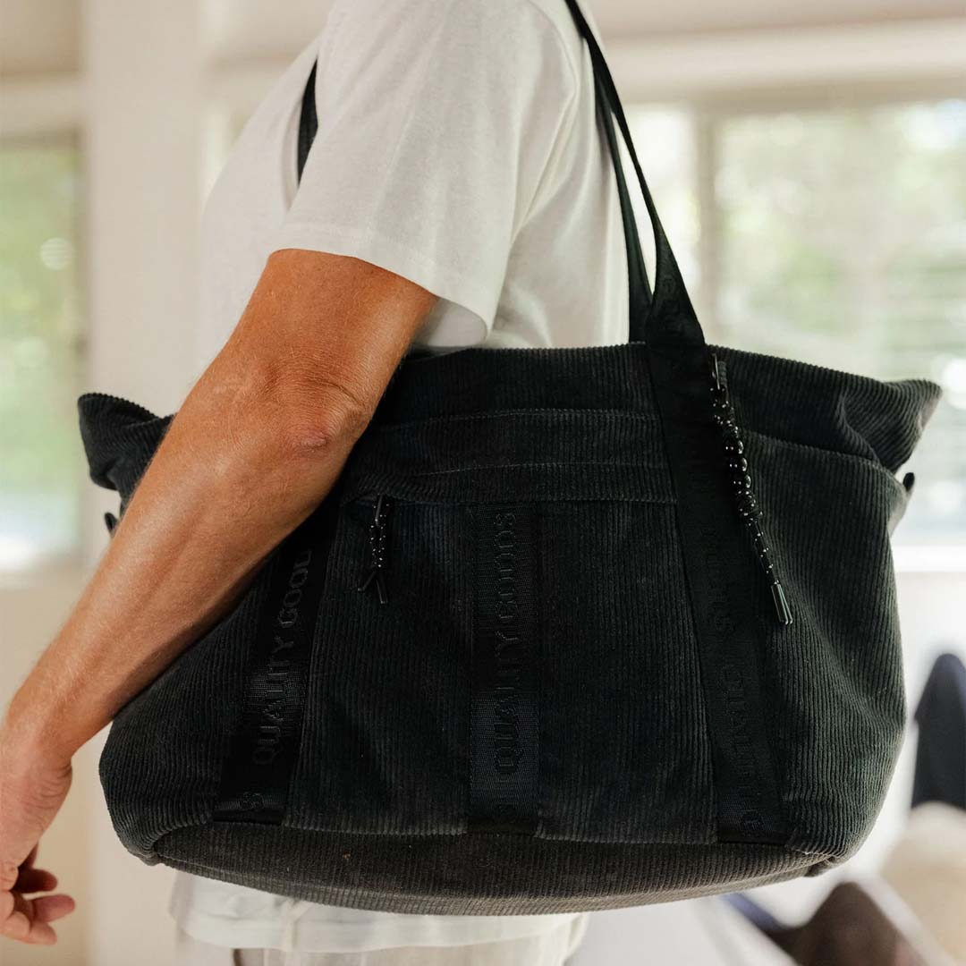Jasper Tote | Charcoal Corduroy