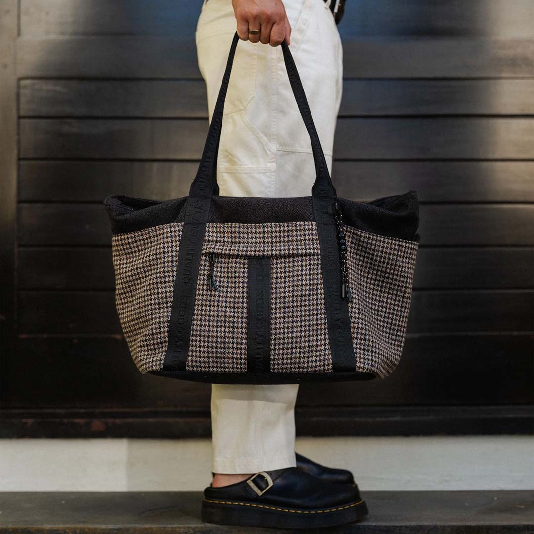 Jasper Tote | Houndstooth Herringbone
