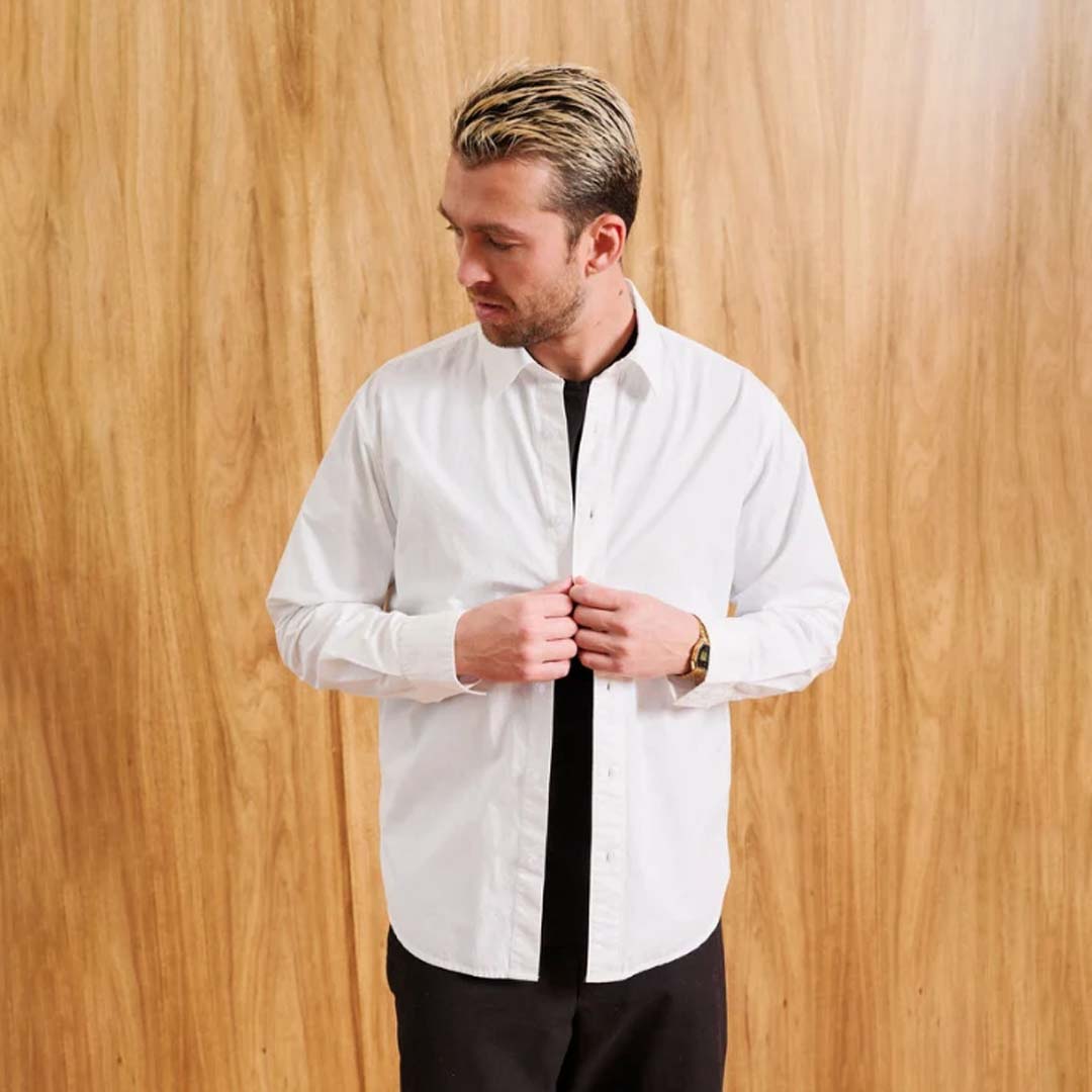 Russel LS Shirt | White