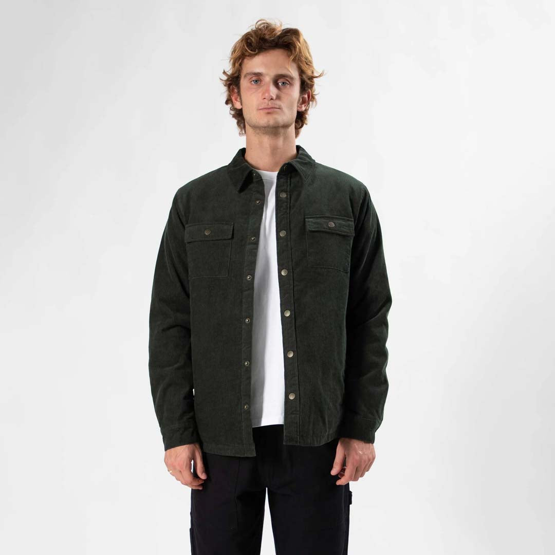 Quilted Cord Jacket | Pine