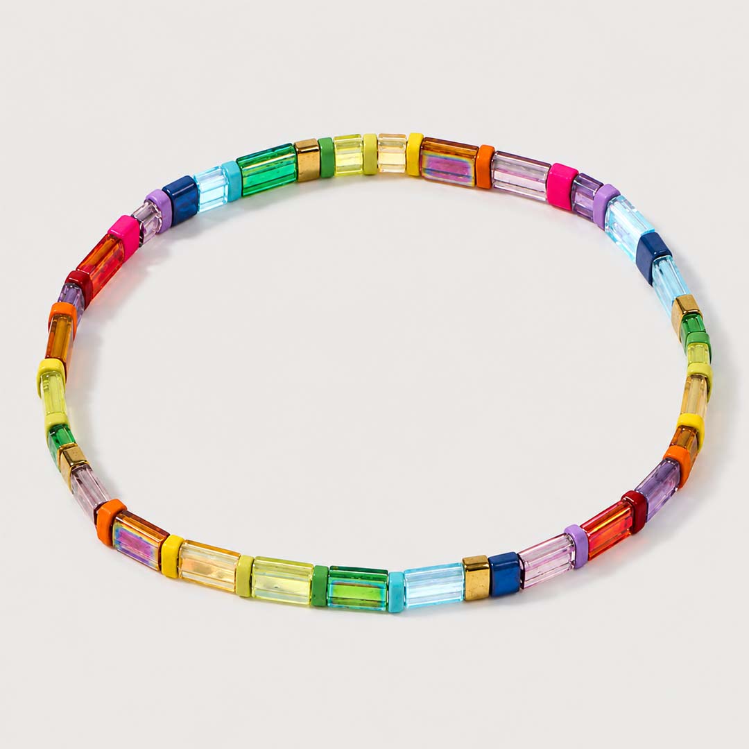 Candy Tile Bracelet | Rainbow Bright