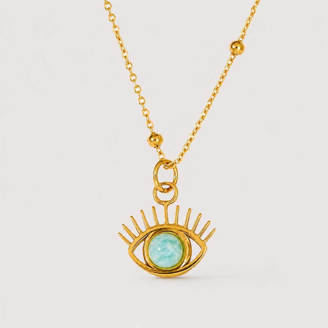 Eye of Amazonite Necklace | Aqua