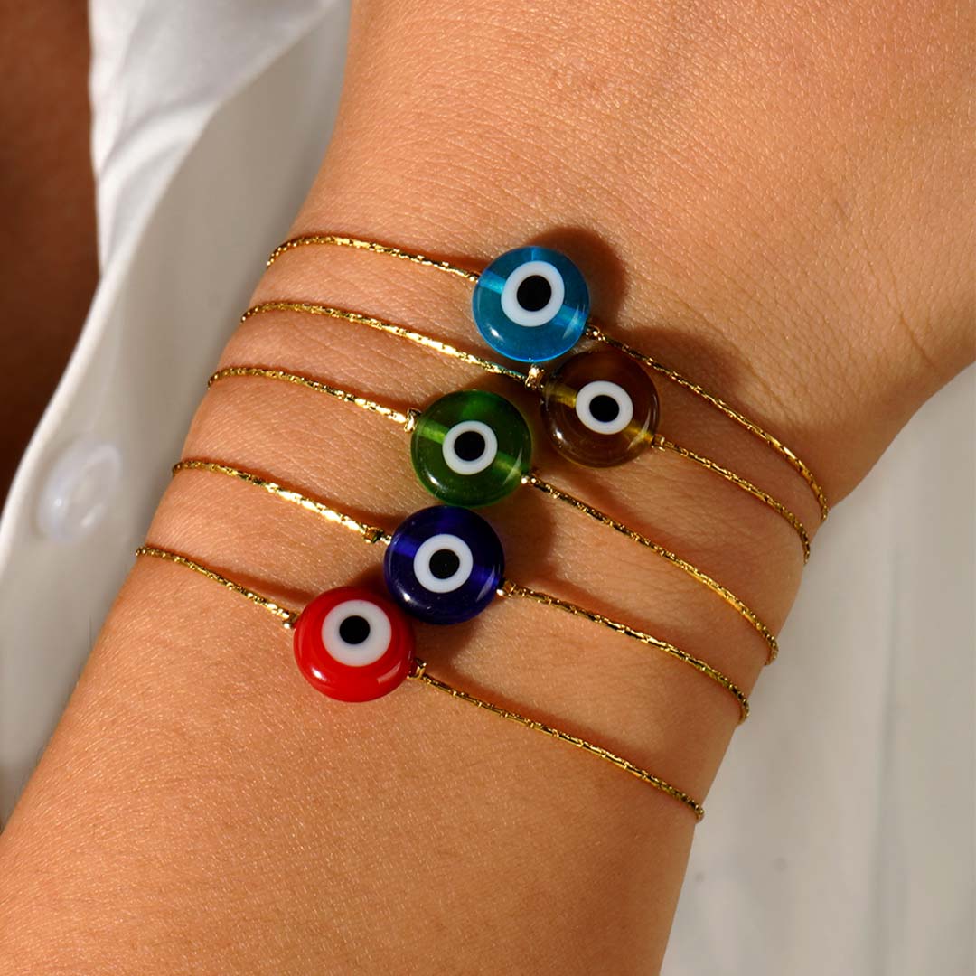 Turkish Evil Eye Bracelet | Red
