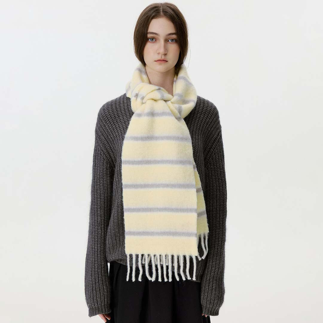 Cloudline Scarf | Vanilla Grey