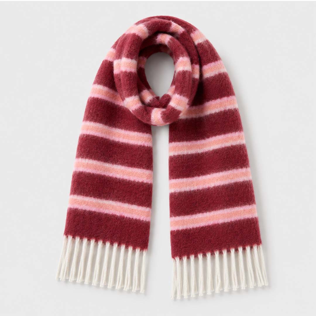 Cloudline Scarf | Berry Rose