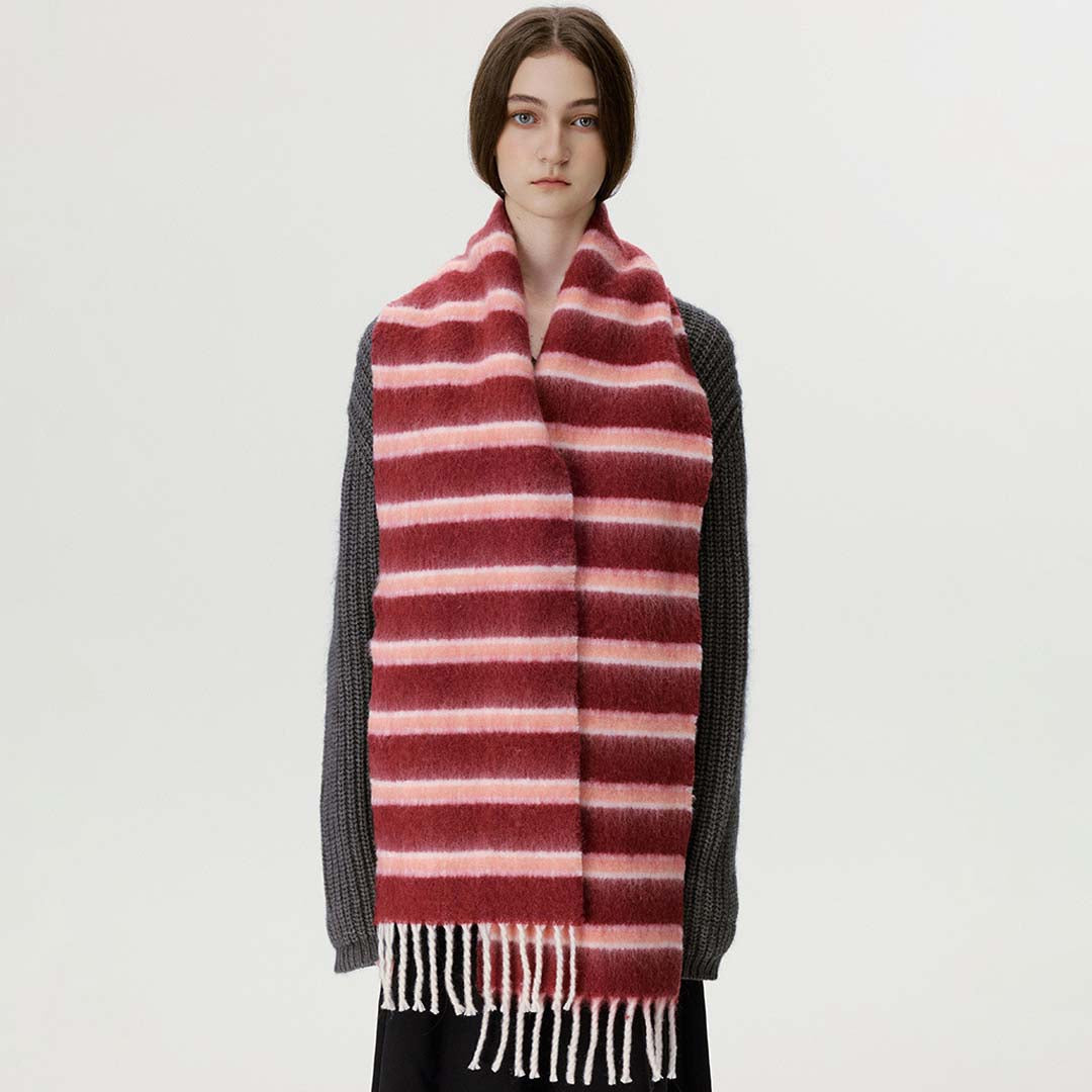 Cloudline Scarf | Berry Rose