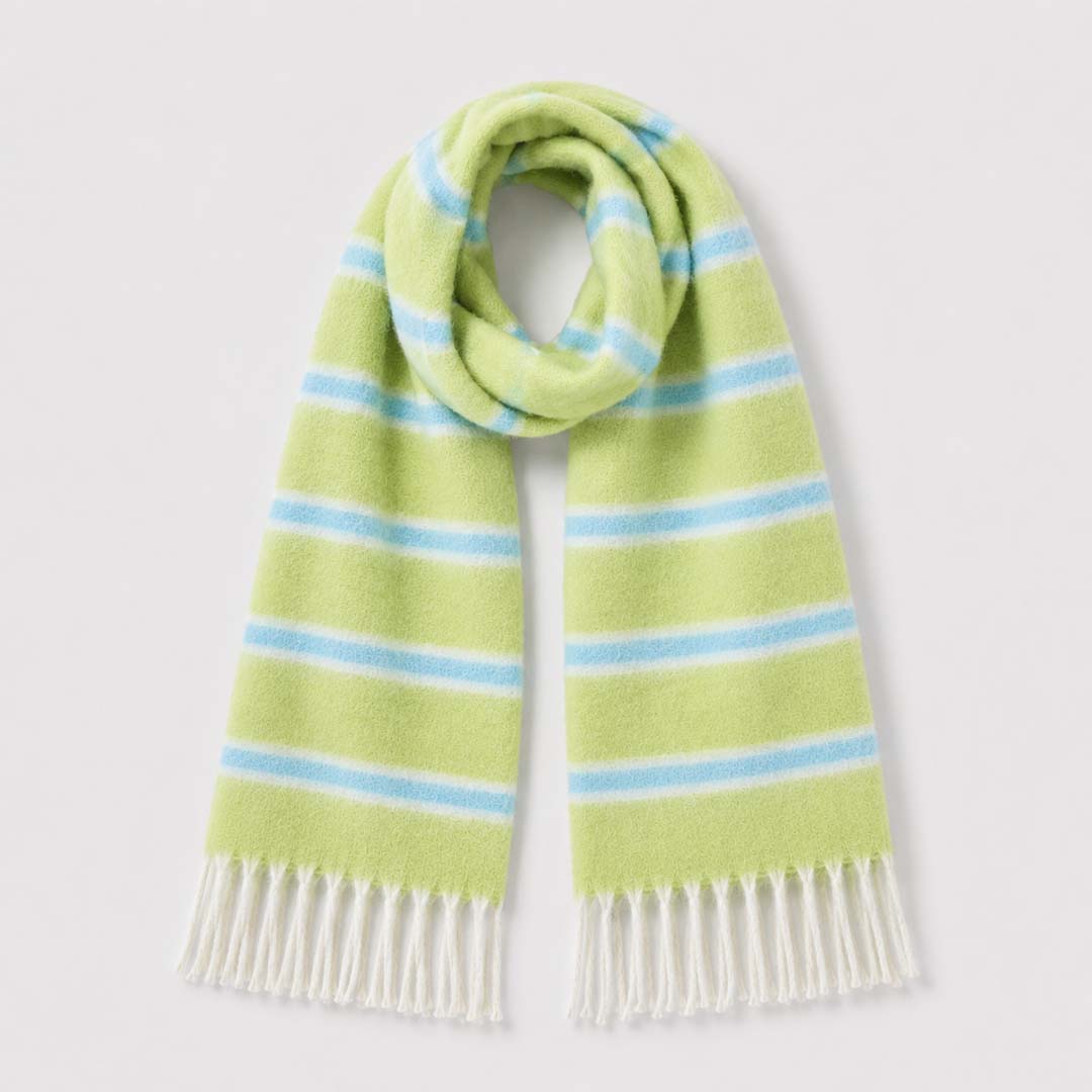 Cloudline Scarf | Pistachio Sky