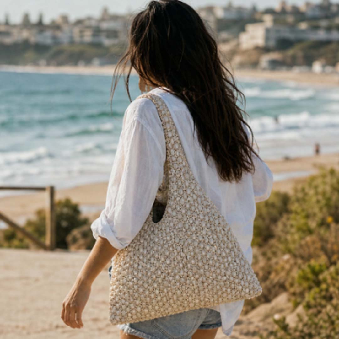 Soleil Beaded Bag | Oyster