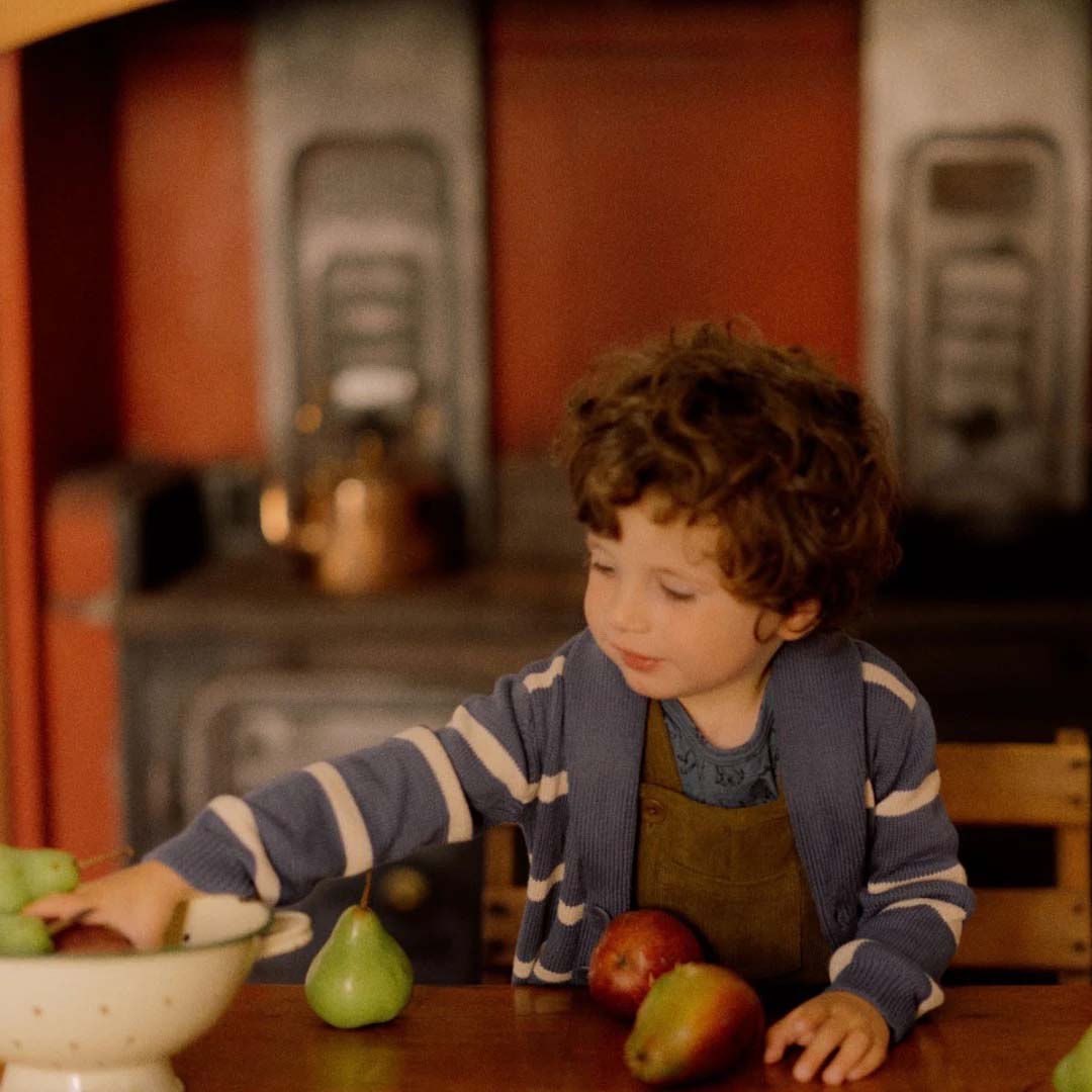 BENJI JACKET | INDIGO / OATMEAL