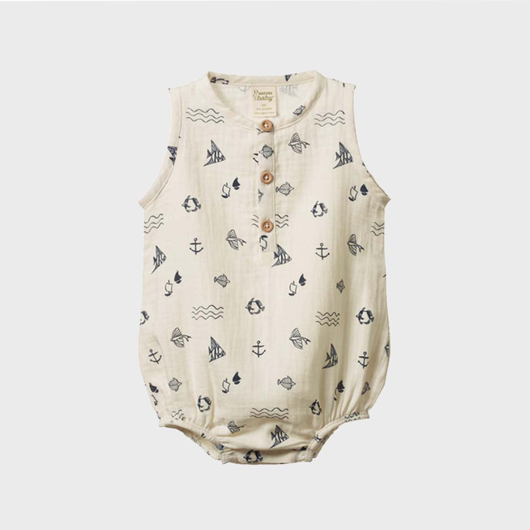 CEDAR SUIT MUSLIN | ATLANTIC NATURAL PRINT