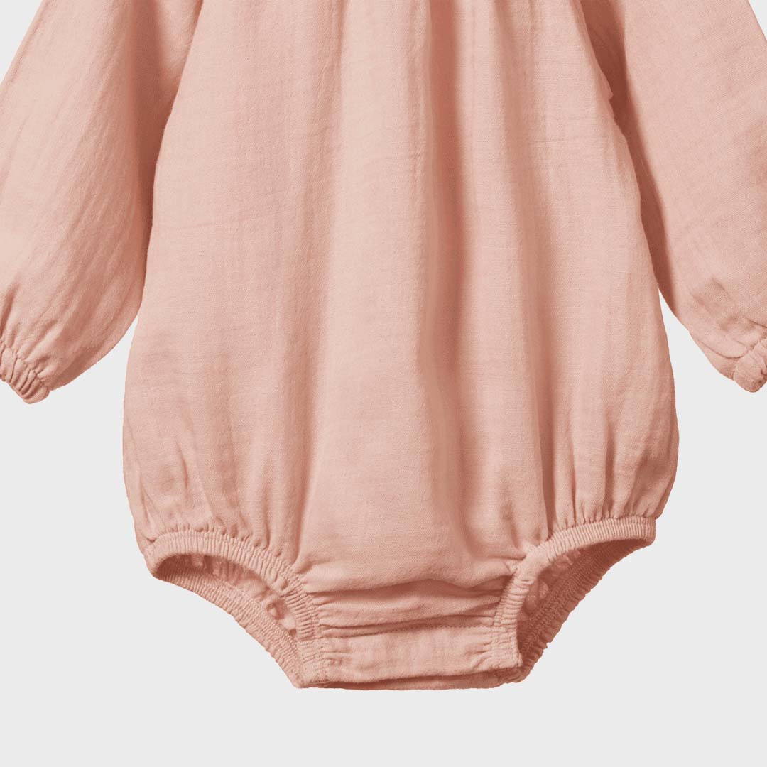 MEADOW BODYSUIT | ROSE DUST CRINKLE