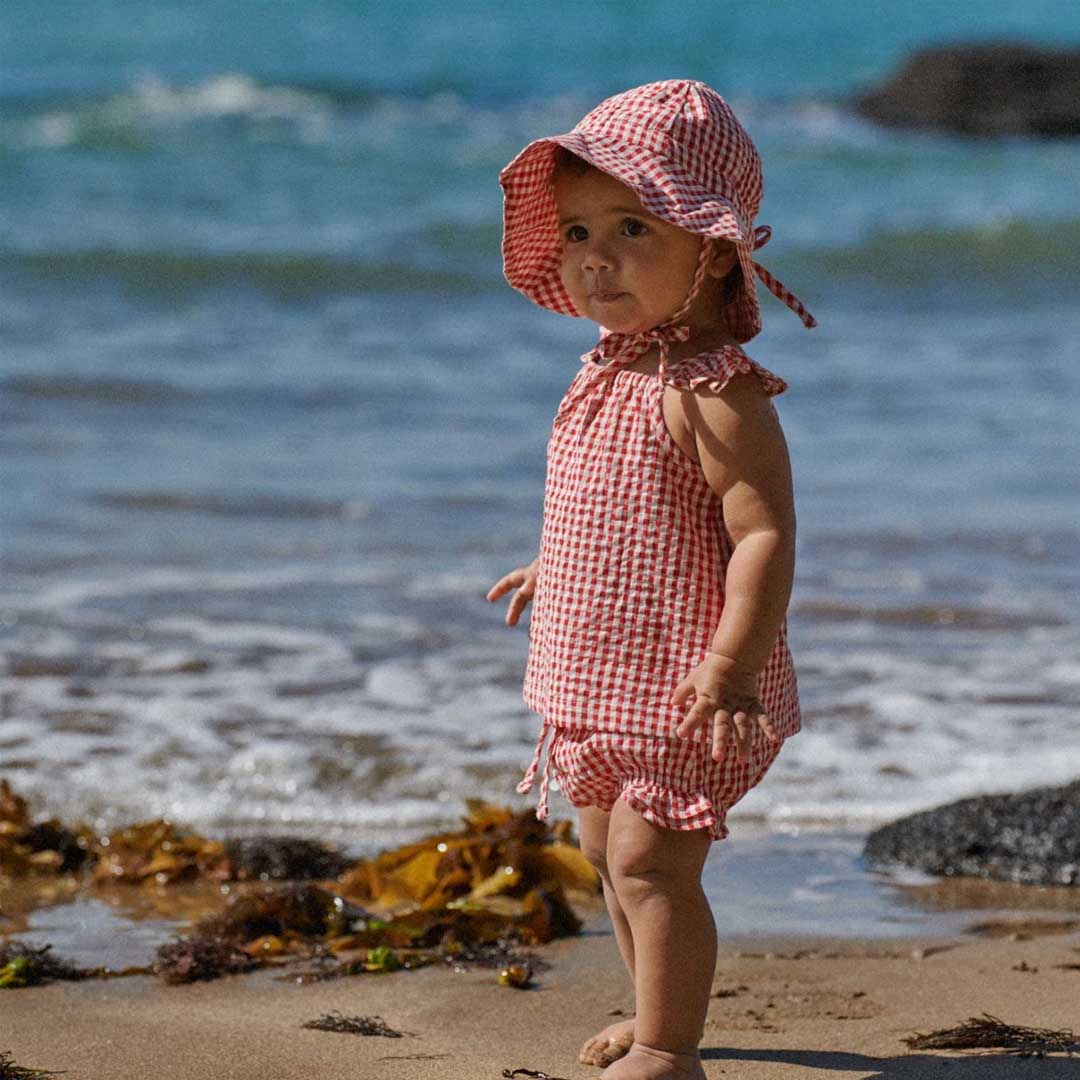 Petal Set Gingham | Red Check