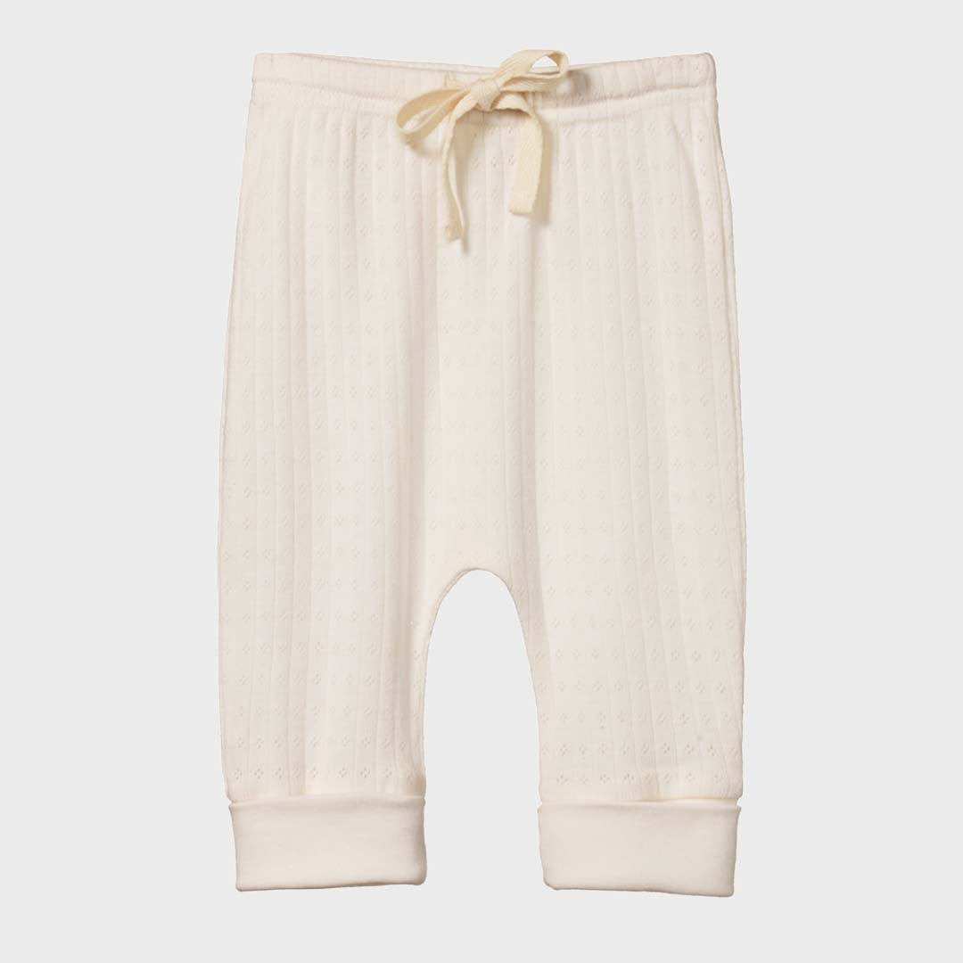 COTTON DRAWSTRING PANTS | NATURAL