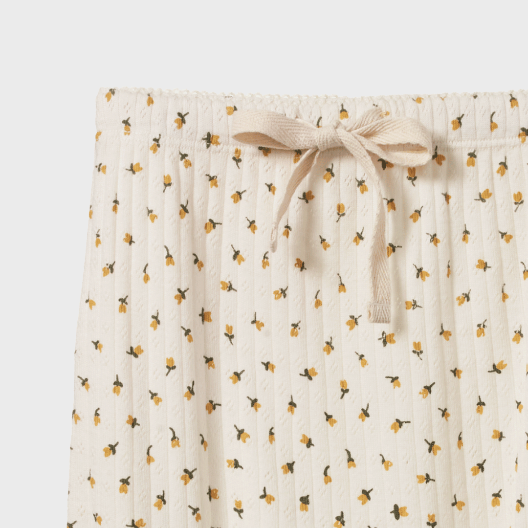 POINTELLE FOOTED ROMPERS | TULIP PRINT