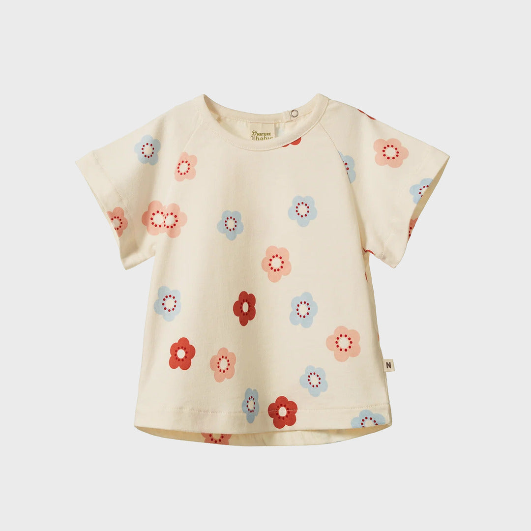 Juniper Tee | Flora Stamp Print