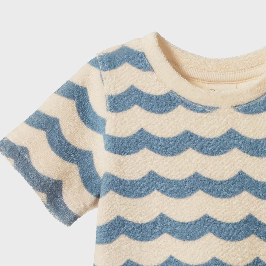 River Tee Terry | Waves Print