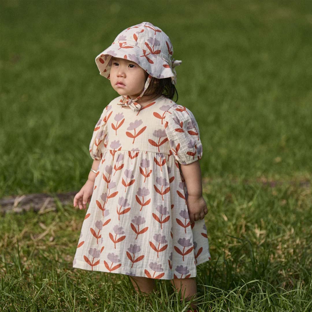 Albertine Dress Muslin | Fleurette Print