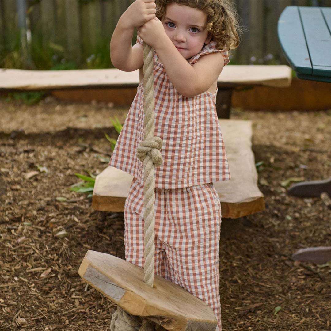 Petal Top | Dandelion Gingham