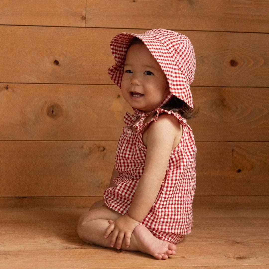 Petal Set | Red Gingham