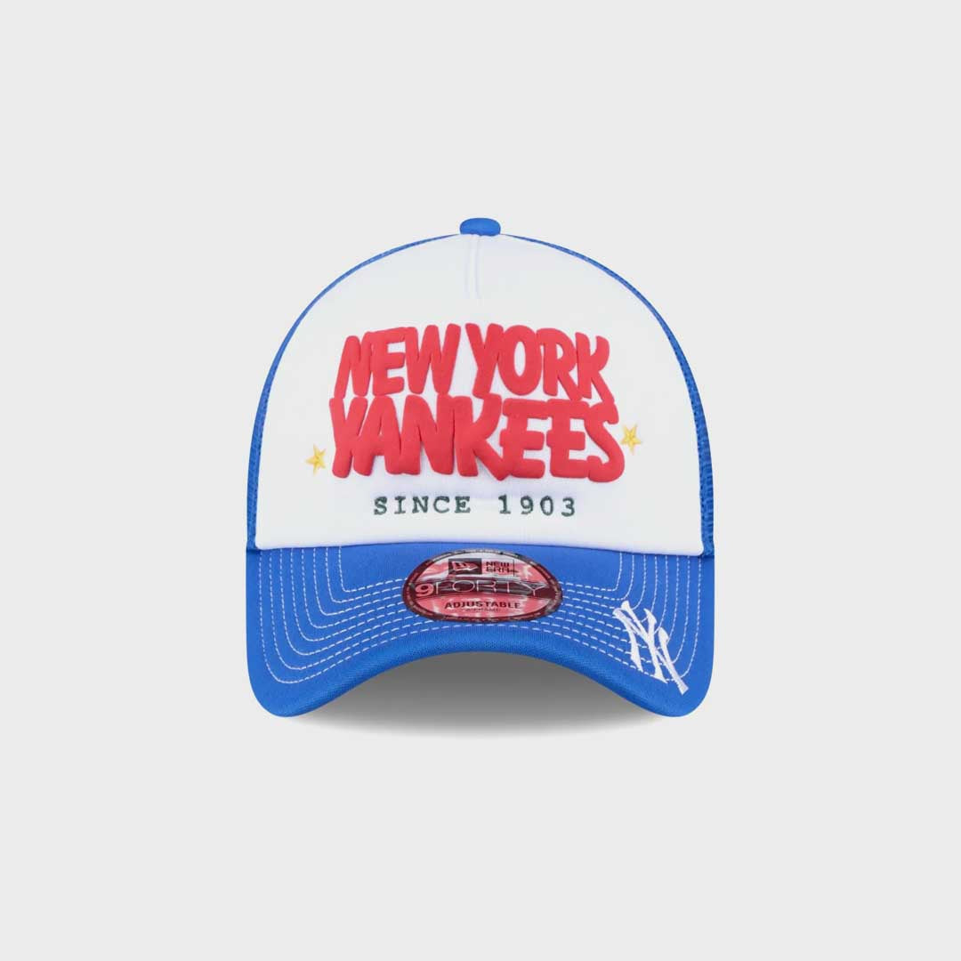 9Forty NY Yankees A- Frame Trucker | Blue White