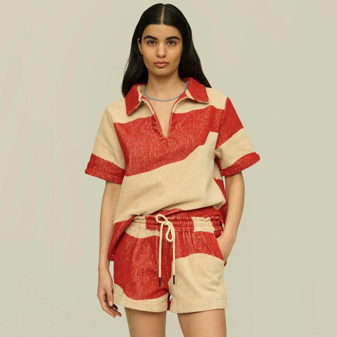 DRIZZLE TERRY SHORT | AMBER DUNE