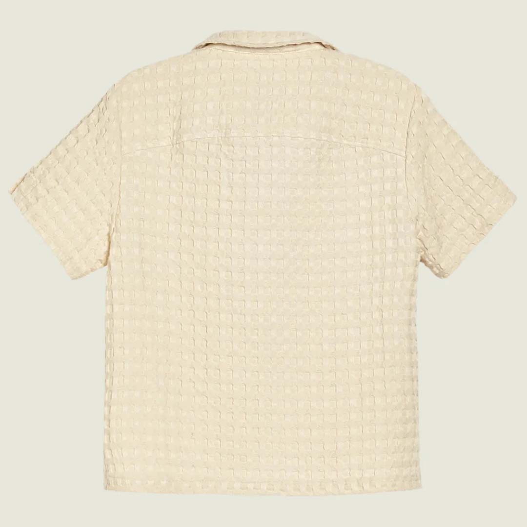 JAFFA WAFFLE SHIRT | ECRU