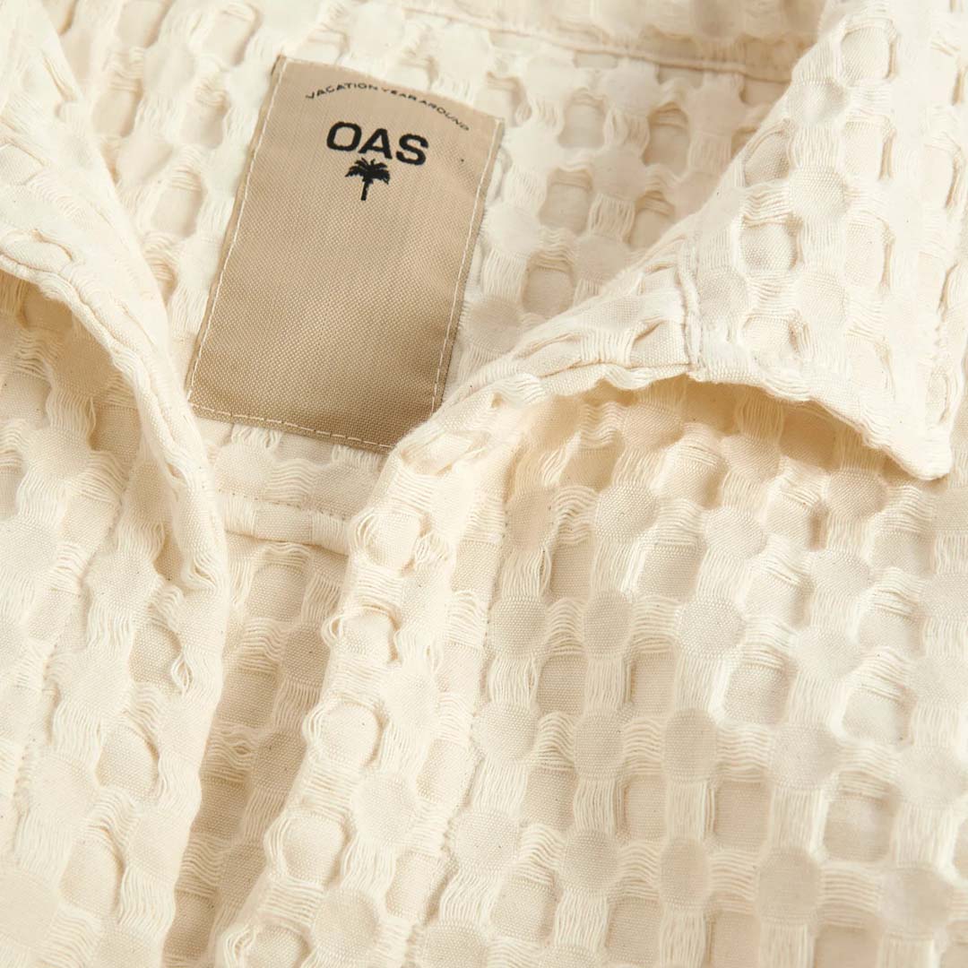 JAFFA WAFFLE SHIRT | ECRU
