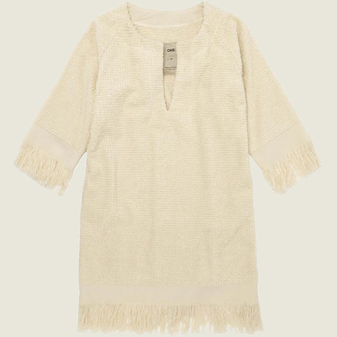 ODILIA TERRY DRESS | ECRU