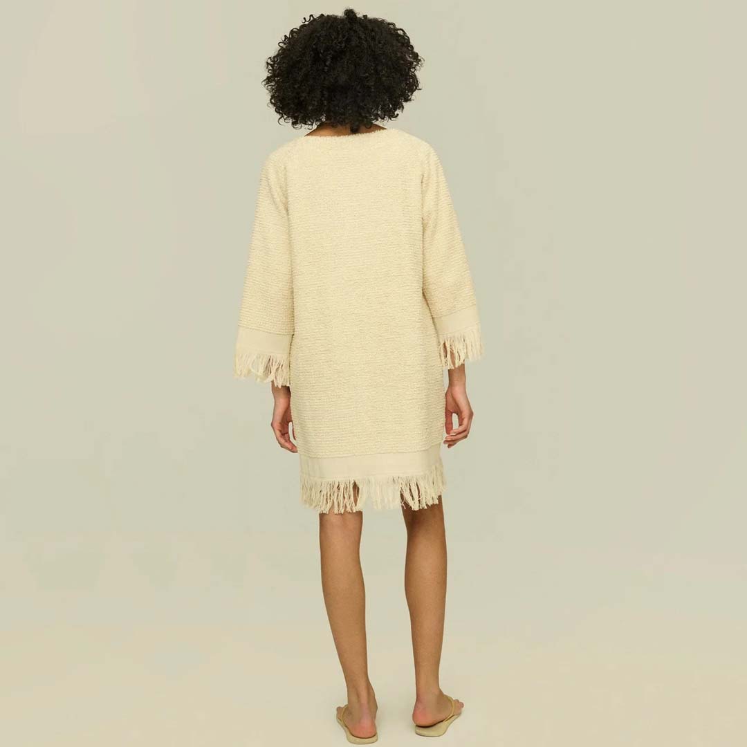 ODILIA TERRY DRESS | ECRU