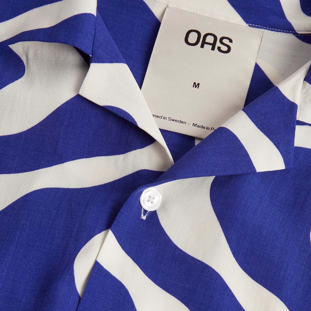 VISCOSE SHIRT | BLUE RIPPLING