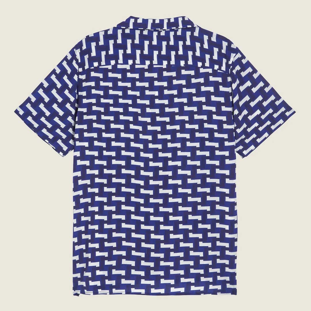 VISCOSE SHIRT | BLUE LAYER ZIG