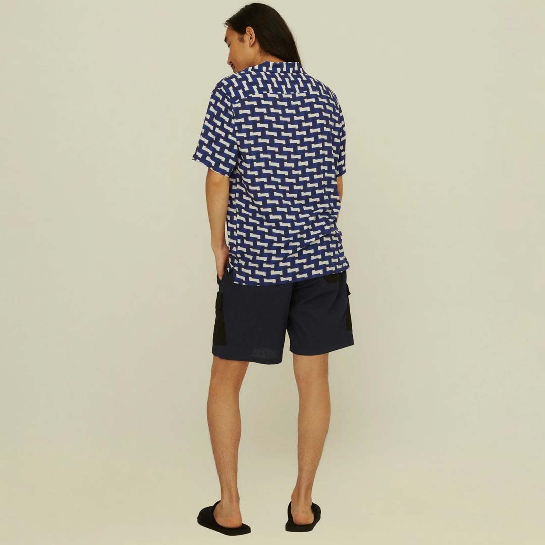 VISCOSE SHIRT | BLUE LAYER ZIG