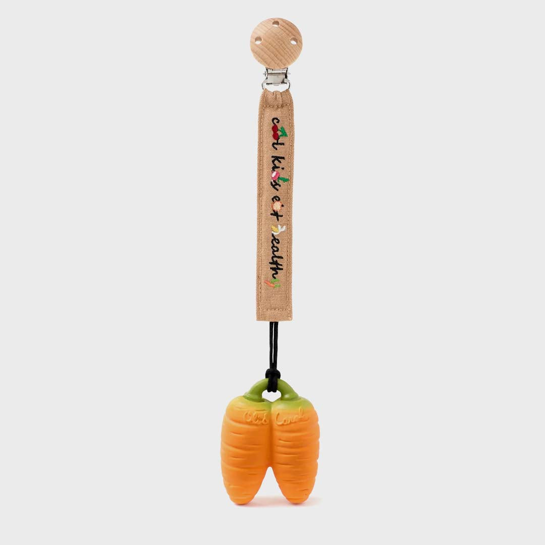 Cathy the Carrot Mini Doudou-Teether