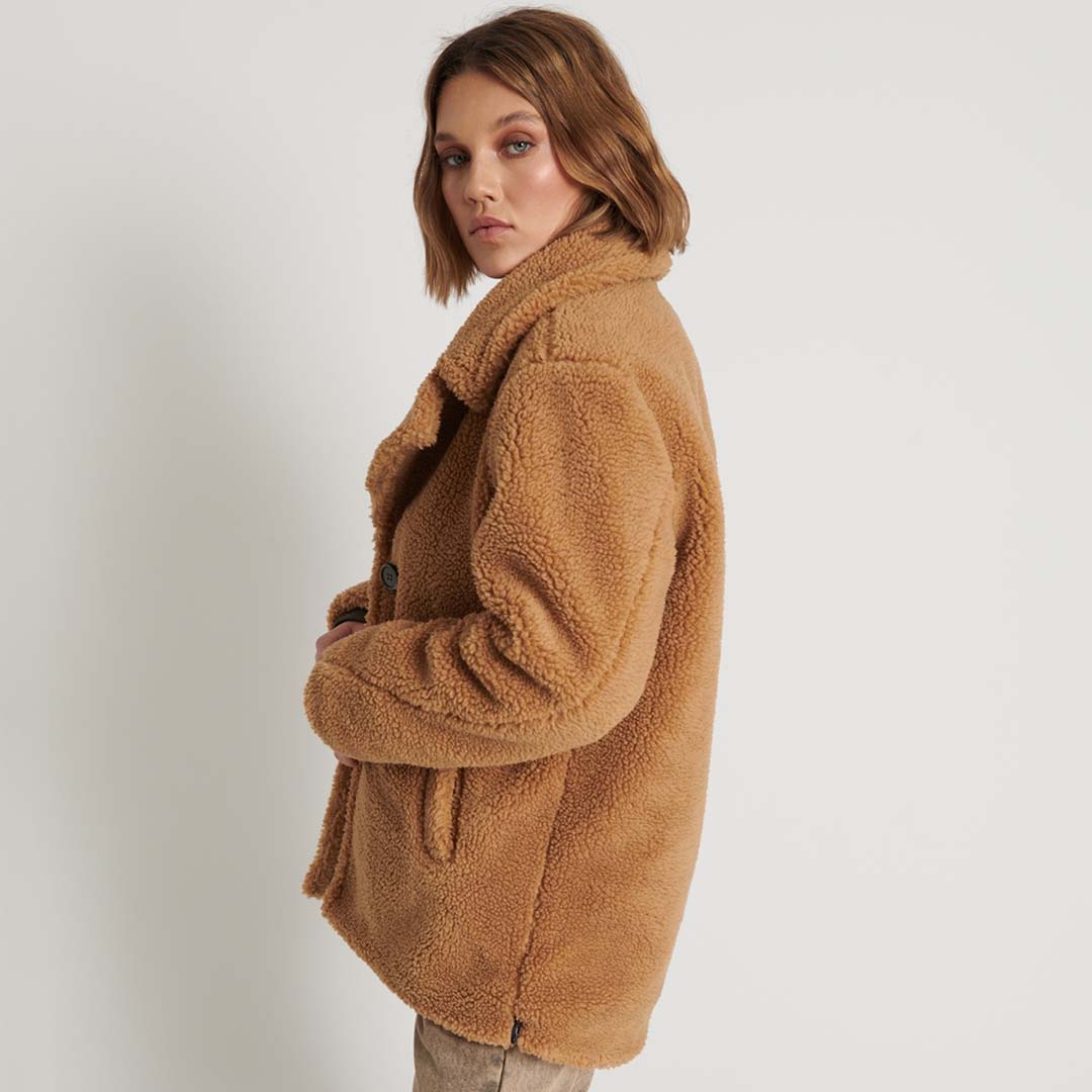 TEDDY COAT - TAN