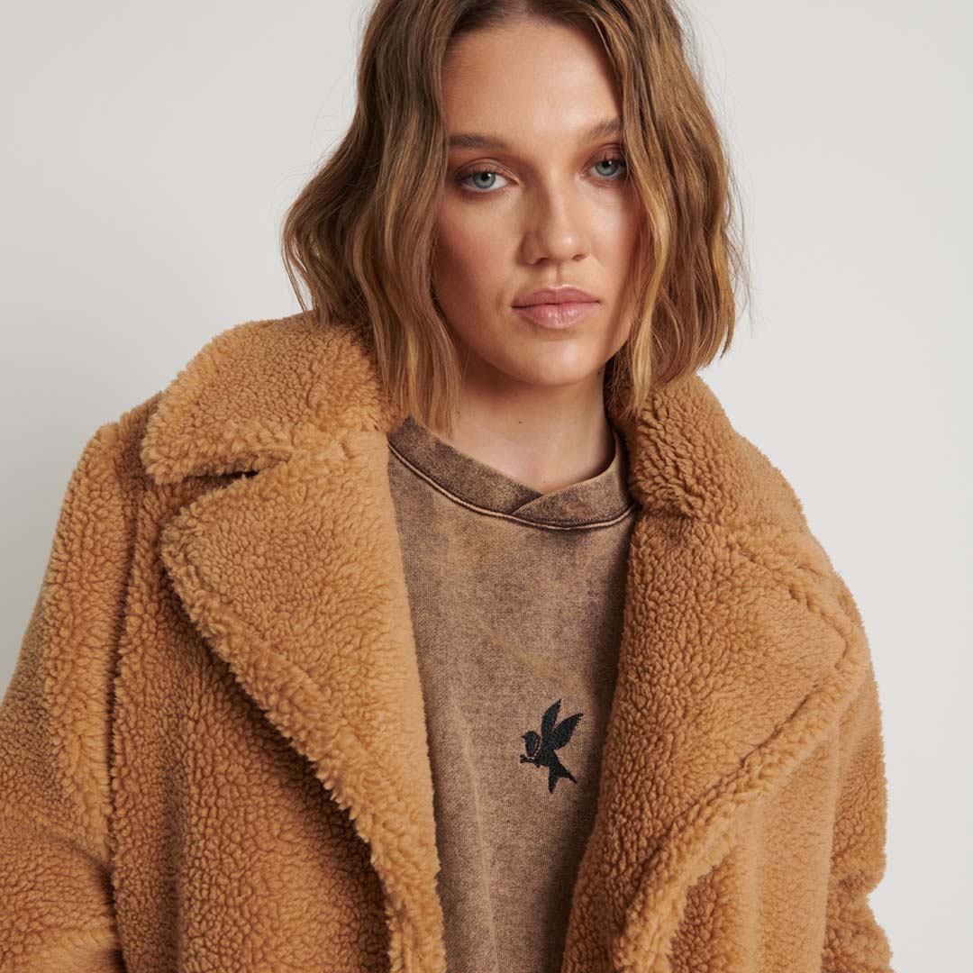 TEDDY COAT - TAN